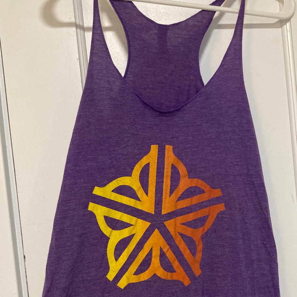 Rochester flower city purple tank top